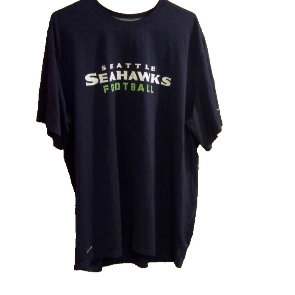 seattle seahawks Football Team Tshirt Lane Gammel size XXL blue team shirt